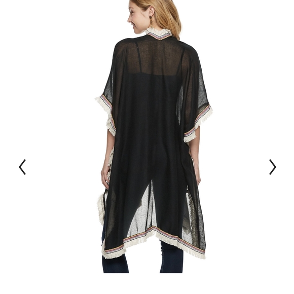 NWT Boho Chic Fringe Kimono - Picture 6 of 6